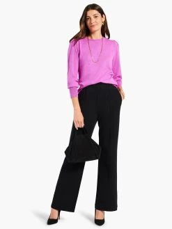 Femme Sleeve Sweater VIVID MAGENTA -Classic Fashion Clothing Store W231159VMGPRODUCT 05