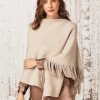 Metallic Go To Poncho NEUTRAL MIX -Classic Fashion Clothing Store W231161NEUPRODUCT 01A