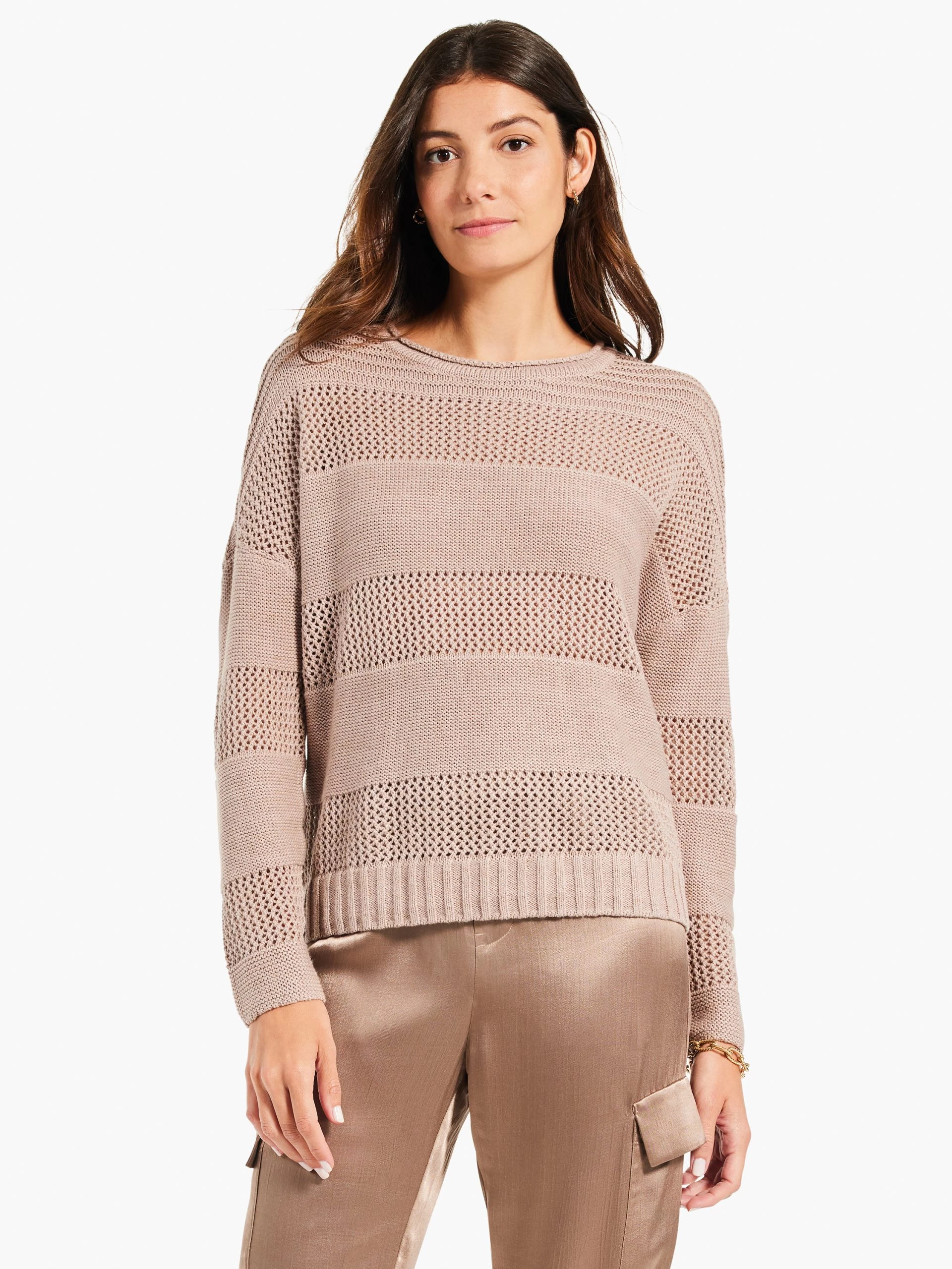Mesh Mix Sweater STUCCO 3 Mesh Mix Sweater STUCCO