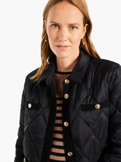 Knit Trim Puffer Jacket -Classic Fashion Clothing Store W231171BLXPRODUCT 05