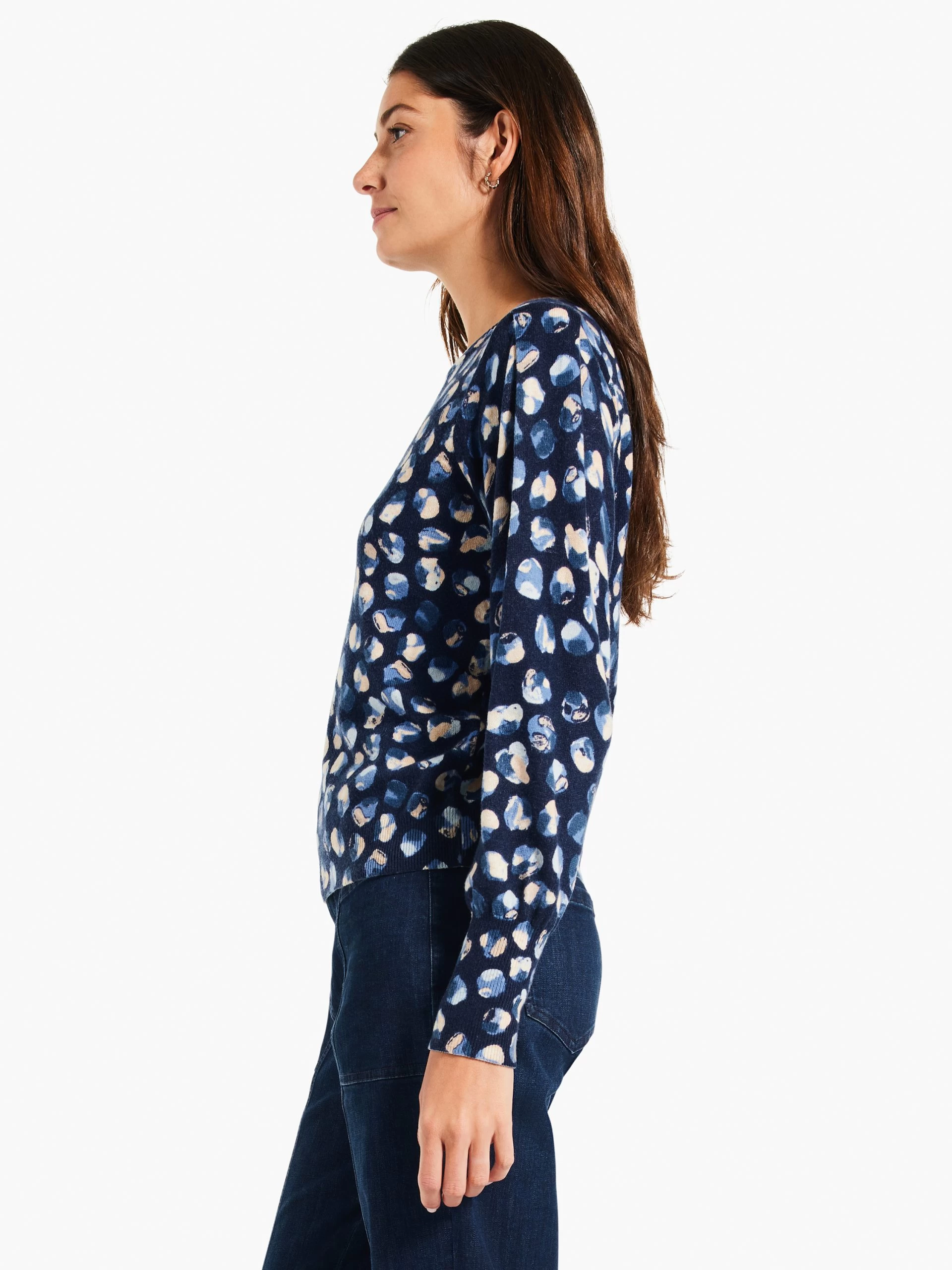 Many Moons Femme Sleeve Sweater BLUE MULTI 4 Many Moons Femme Sleeve Sweater BLUE MULTI - Image 2