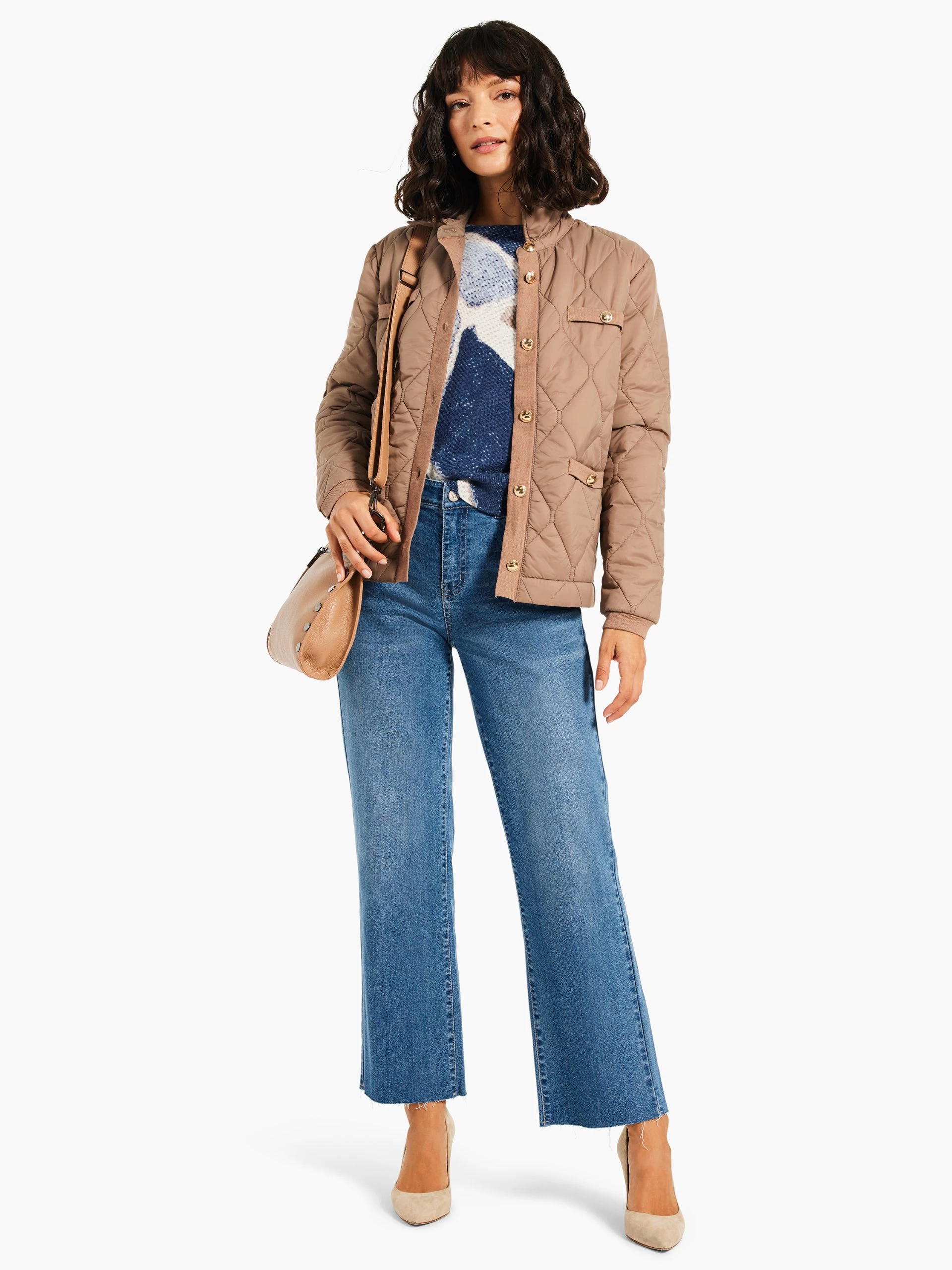 Printed Tiles Femme Sleeve Sweater BLUE MULTI 8 Printed Tiles Femme Sleeve Sweater BLUE MULTI - Image 6