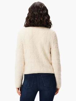 Diamond Detail Sherpa Jacket ALMOND 12 Diamond Detail Sherpa Jacket ALMOND -Classic Fashion Clothing Store W231178RALMPRODUCT 03