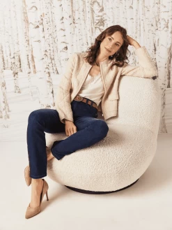 Diamond Detail Sherpa Jacket ALMOND 15 Diamond Detail Sherpa Jacket ALMOND -Classic Fashion Clothing Store W231178RALMPRODUCT 05A