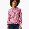 Blurred Geo Print Sweater PINK MULTI -Classic Fashion Clothing Store W231182RPKMPRODUCT 01