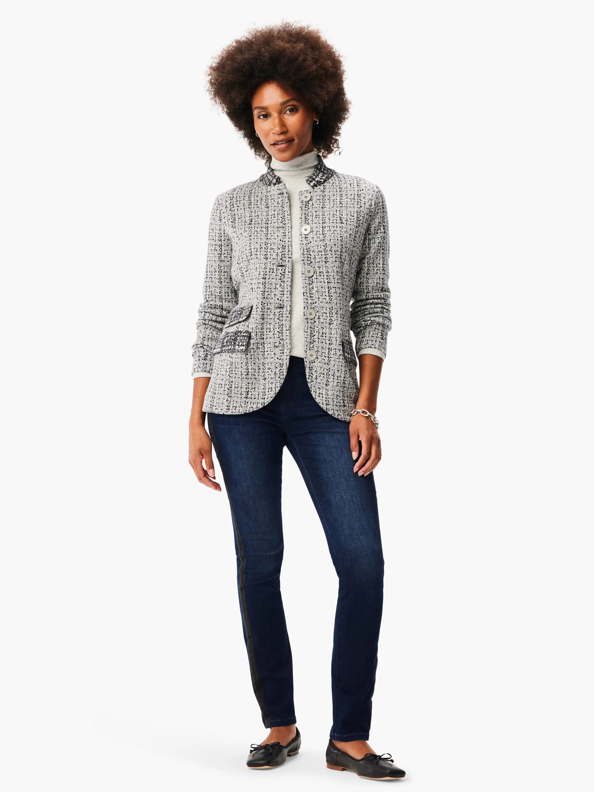 Frosty Knit Blazer GREY MULTI 7 Frosty Knit Blazer GREY MULTI - Image 5