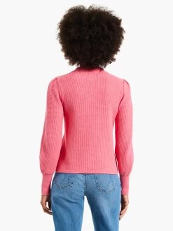 Waffle Stitch Sweater GRENADINE -Classic Fashion Clothing Store W231190GRDPRODUCT 03