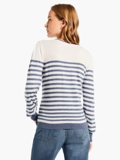 Striped Femme Sleeve Sweater BLUE MULTI -Classic Fashion Clothing Store W231198BLTPRODUCT 03