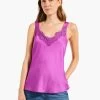 Lace Cami Tank VIVID MAGENTA -Classic Fashion Clothing Store W231652VMGPRODUCT 01