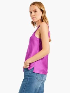 Lace Cami Tank VIVID MAGENTA -Classic Fashion Clothing Store W231652VMGPRODUCT 02