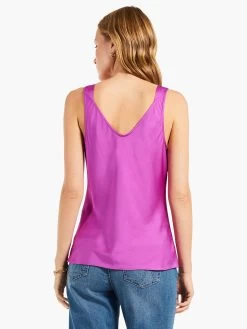 Lace Cami Tank VIVID MAGENTA -Classic Fashion Clothing Store W231652VMGPRODUCT 03
