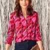 Petal Splash Shirt PINK MULTI 1 Petal Splash Shirt PINK MULTI -Classic Fashion Clothing Store W231688PKMPRODUCT 01A