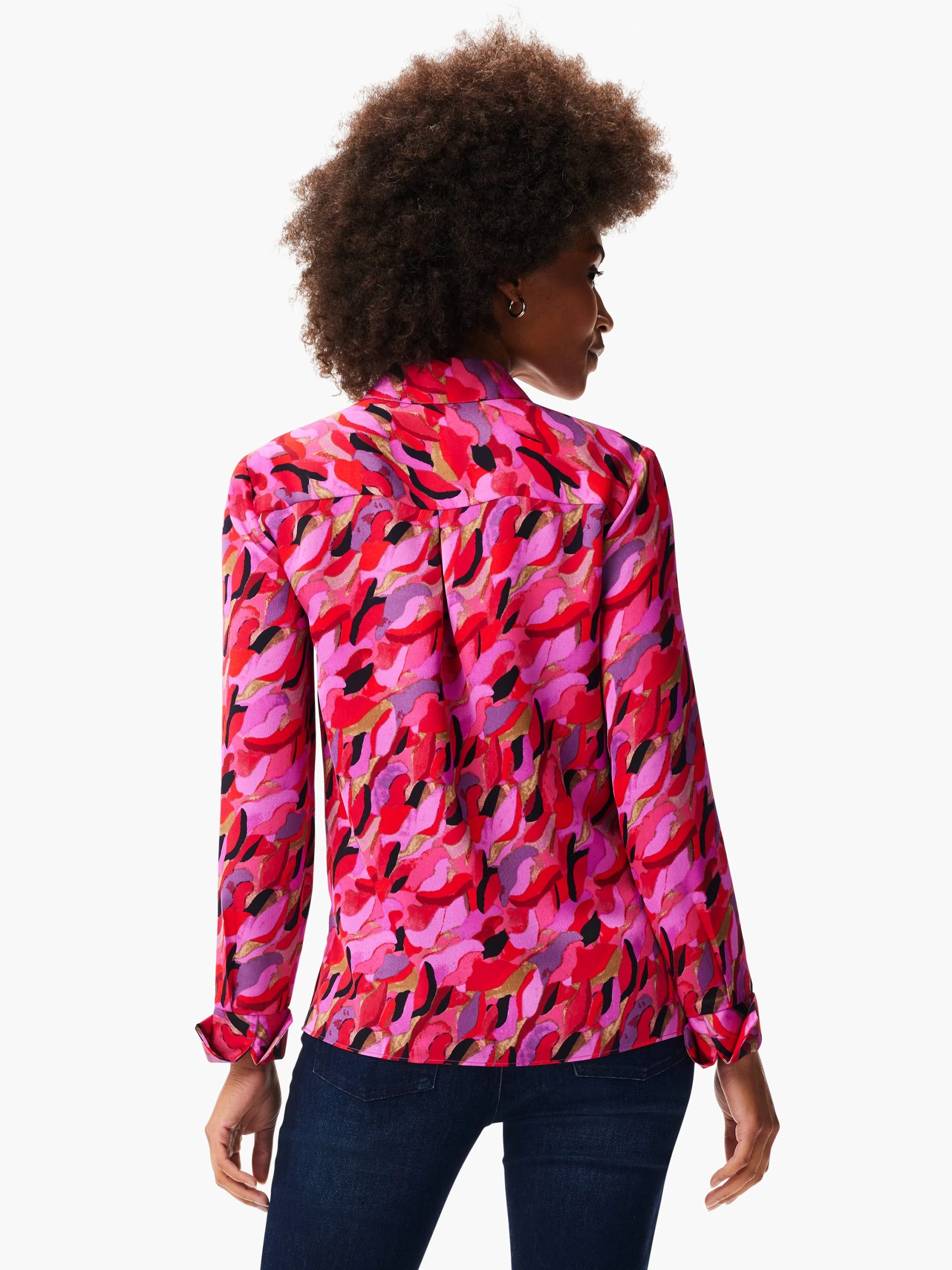 Petal Splash Shirt PINK MULTI 6 Petal Splash Shirt PINK MULTI - Image 4