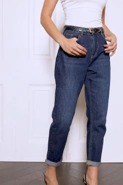 Dark Indigo Girlfriend Jeans 15 Dark Indigo Girlfriend Jeans -Classic Fashion Clothing Store bfd6b03fddb72059b2bb283643372525390d3900