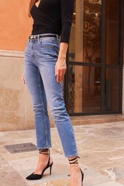 Mid Blue Denim Slim Leg Jeans 17 Mid Blue Denim Slim Leg Jeans -Classic Fashion Clothing Store cd53e8e075af7e2306ca16dc3a9e65b616398d47