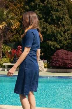 Indigo Blue Popper Front Short Sleeve Denim Dress 13 Indigo Blue Popper Front Short Sleeve Denim Dress -Classic Fashion Clothing Store d9ddffdf9d250b03487427d7dea13fe0f392f642