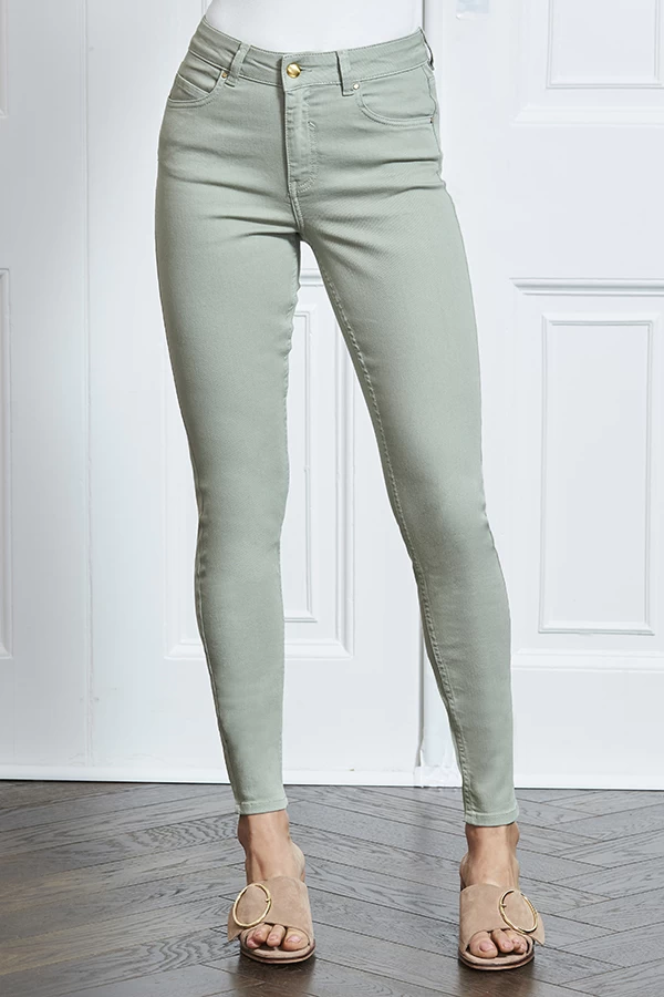 Sage Green Perfect Skinny Jeans 4 Sage Green Perfect Skinny Jeans - Image 2