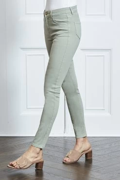 Sage Green Perfect Skinny Jeans 12 Sage Green Perfect Skinny Jeans -Classic Fashion Clothing Store s105 s20ed002gn 002rc 3 1