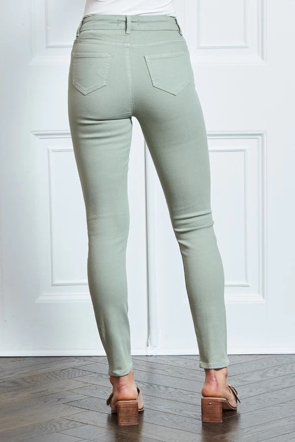 Sage Green Perfect Skinny Jeans 6 Sage Green Perfect Skinny Jeans - Image 4