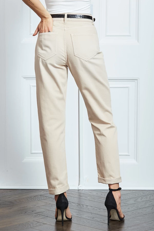 Ecru Girlfriend Jeans 9 Ecru Girlfriend Jeans - Image 7