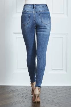 Grace Mid Blue Skinny Jeans -Classic Fashion Clothing Store s13 a19bd004io0005 026