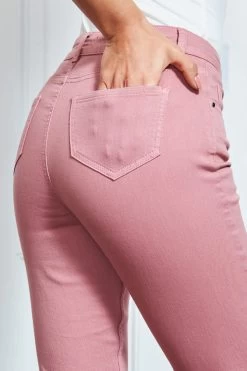 Dusky Pink Perfect Skinny Jeans -Classic Fashion Clothing Store s15 s20bd002pk s21tj232 058