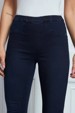 Dark Indigo Blue Perfect Jeggings -Classic Fashion Clothing Store s26 s21bd016i 036