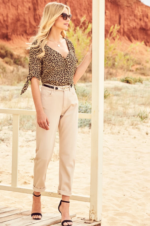 Ecru Girlfriend Jeans 4 Ecru Girlfriend Jeans - Image 2