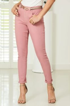 Dusky Pink Perfect Skinny Jeans -Classic Fashion Clothing Store s44 s21tk230pk 075
