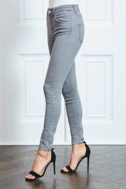 Light Grey Perfect Skinny Jeans -Classic Fashion Clothing Store s9 s20bd002gy0003 016