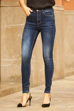 Grace Dark Indigo Skinny Jeans -Classic Fashion Clothing Store web 09 a20ow051bk 116