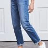 Mid Blue Relaxed Fit Boyfriend Jeans -Classic Fashion Clothing Store web s17 s21bd017 s21fw010we 034