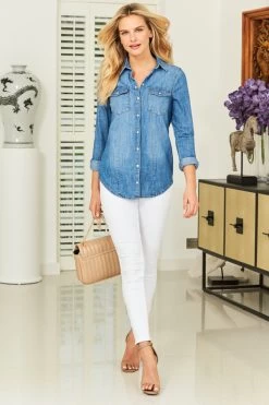 White Perfect Skinny Jeans -Classic Fashion Clothing Store web 210302 sosandar hatfield 27 s21dt009 003136 1