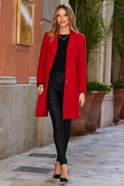 Black Textured Leopard Print Coated Skinny Jeans -Classic Fashion Clothing Store web 21 aow07rd00021 a0bd01bk00021 007 1