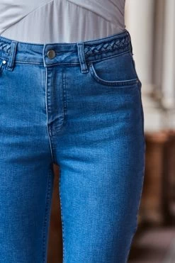 Mid Blue Braid-Detail Skinny Jeans 13 Mid Blue Braid-Detail Skinny Jeans -Classic Fashion Clothing Store web 2303 102 s23ow085rd0001 s23bd031be0010 102 343