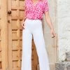 White Wide Leg Cropped Jeans -Classic Fashion Clothing Store web 2305 65 s23tw140pkan01 a22bd022we0001 65 264 1
