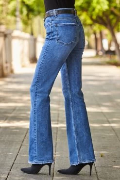 Mid Blue Raw Hem Kick Flare Jeans 13 Mid Blue Raw Hem Kick Flare Jeans -Classic Fashion Clothing Store web 34 a22bd015be0010 s22ow024rd0017 277