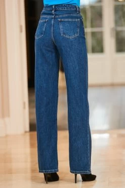 Indigo Blue Wide Leg Jeans -Classic Fashion Clothing Store web 48 s22bd002in002w s23tk624nl0001 101