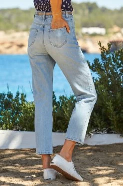 Light Wash Blue Straight Leg Jeans -Classic Fashion Clothing Store web 78 s22tw037nasp01 s22bd500dm001w 151